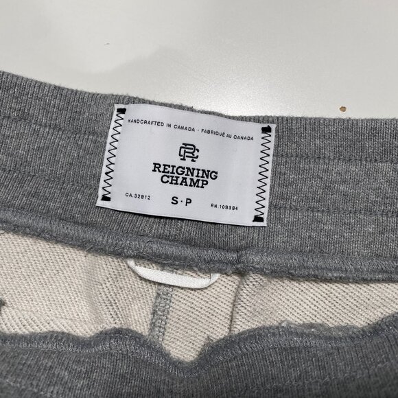 Reigning Champ Lightweight Slim Terry Sweatpants Heathered Gray men's size Small - Picture 4 of 7